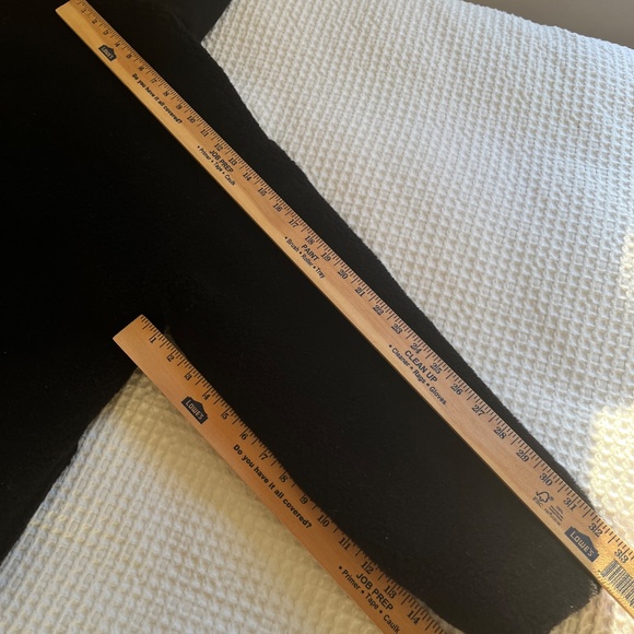 Pangaia Sz. S Unisex Recycled Wool Fleece Half-Zip Hooded Jacket Black - Picture 10 of 12